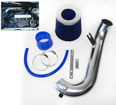 BLUE For 2001-2005 Honda Civic 1.7L L4 Air Intake System Kit + Filter - Image 1 of 3