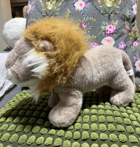 Vintage Lion Wild Cat Realistic Soft Plush Toy 10” - Picture 1 of 7