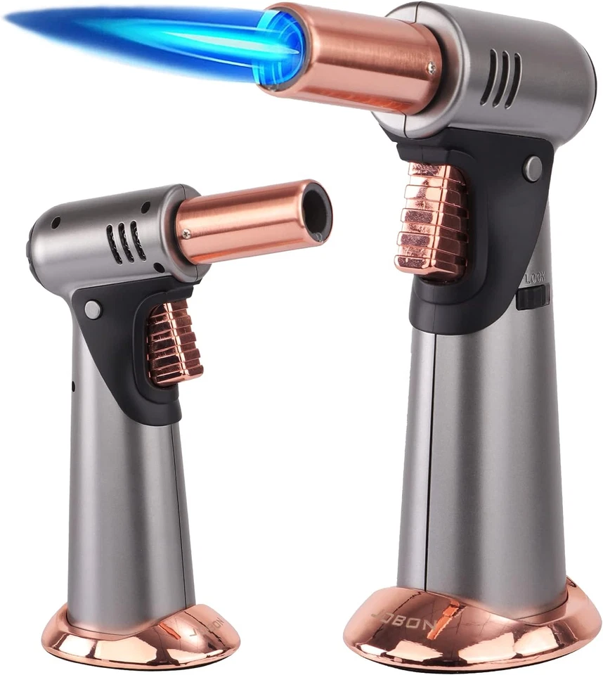Torcia a Butano, Premium Doppia Fiamma Grande Torcia Accendino Da Cucina (Gas Bu - Immagine 1 di 4