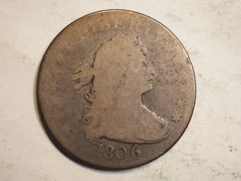 1806 DRAPPED  BUST SILVER QUARTER  ***NICE COIN!***FREE SHIPPING A0698 Cover