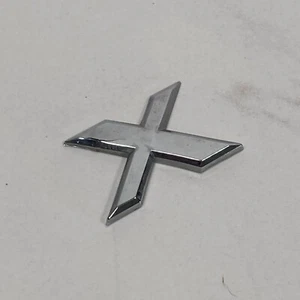 2000-2003 Nissan Maxima GLE Emblem Logo Letter 'X' Rear Tailgate Trunk Chrome - Picture 1 of 9