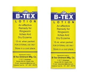 2 x B-Tex Lotion for Skin Care Ayurvedic Formula (15ml Each) - Picture 1 of 2