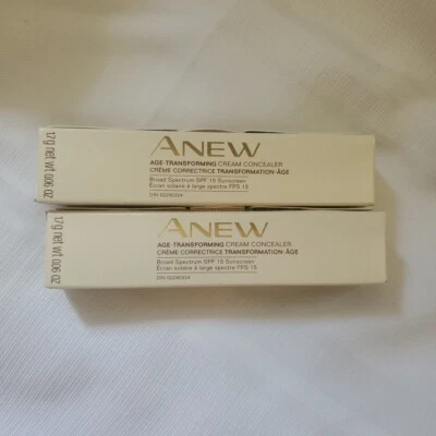 (2) Avon Anew Age-Transforming Cream Concealer~NATURAL FAIR~SPF Expired~NIB - Image 1 of 4