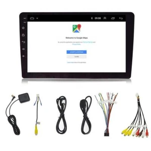 8"1DIN Android 9.1 CarPlay Car Stereo MP5 Player FM Radio GPS Navigation USB Kit - Foto 1 di 12