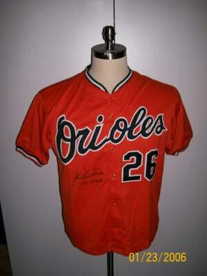 BOOG POWELL SIGNED T/B BALTIMORE ORIOLES ORANGE JERSEY 1970 AL MVP - Image 1 of 3
