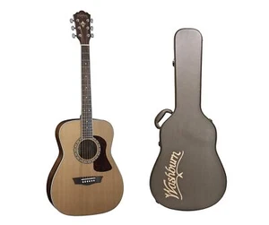 Washburn Heritage Acoustic Guitar w/ Solid Sitka Spruce Top + Hard Case - Picture 1 of 1