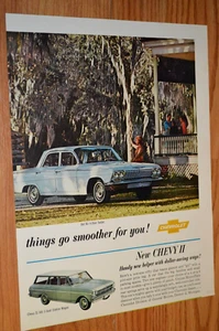 1962 CHEVY BEL AIR / NOVA II WAGON ORIGINAL VINTAGE ADVERTISEMENT PRINT AD-62 - Picture 1 of 1