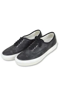 Zapatillas informales Louis Vuitton para hombre negras blancas de cuero trocadero, LV: 7 US: 8 - Imagen 1 de 8
