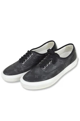 Zapatillas informales Louis Vuitton para hombre negras blancas de cuero trocadero, LV: 7 US: 8 Foto 1 de 4