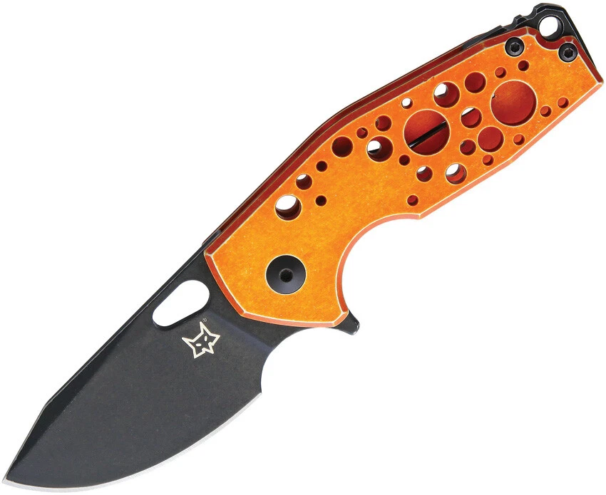 Cuchillo de Bolsillo Fox Suru Aluminio Naranja Framelock Hoja Plegable N690  Foto 1 de 2