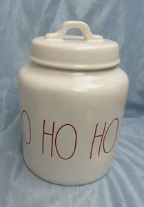 Rae Dunn HO HO HO Christmas By Magenta 2020 Farmhouse Canister Artisan - Picture 1 of 5