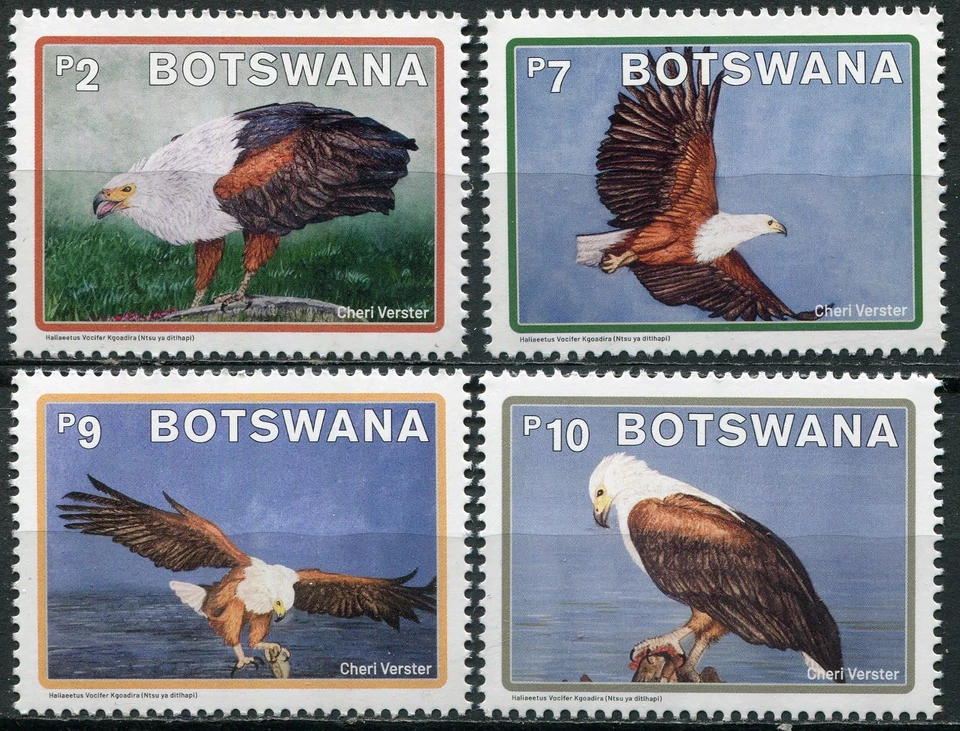 Botswana 2021. African Fish Eagle (Haliaeetus vocifer) (MNH OG **) Set - Image 1 of 1