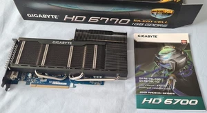 Gigabyte AMD Radeon HD6770 1GB PCI-E Silent Cell Fanless Graphics Card GV-R677SL - Picture 1 of 16