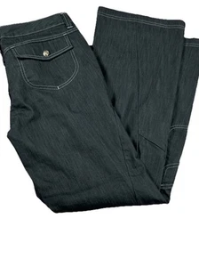 Pantalones de tiro bajo Athleta para mujer, negros TALLA 12 #773875 35x33 acampanados boho - Imagen 1 de 10