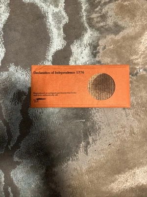 Historical Documents Co. Declaración de Independencia 1776 Reproducción 1977 - Imagen 1 de 4