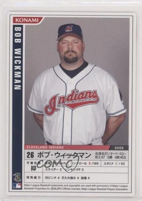 2006 Konami MLB Bob Wickman #M06-010 - Image 1 of 2