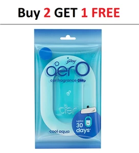 Godrej aer O Hanging Car Air Freshener Gel Car Accessories (Cool Aqua) 7.5gm - Picture 1 of 7
