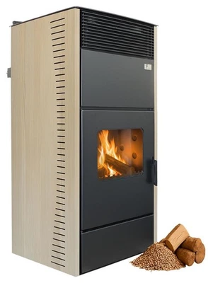 FUEGO Kaminofen Antes Country Hybrid Holz Pellet wasserführend Samoa 20-34 kW  - Bild 1 von 4