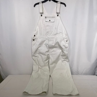 Mono Craftsman blanco mezcla algodón ropa de trabajo pantalones de carpintero para hombre W36 x 30L Foto 1 de 4