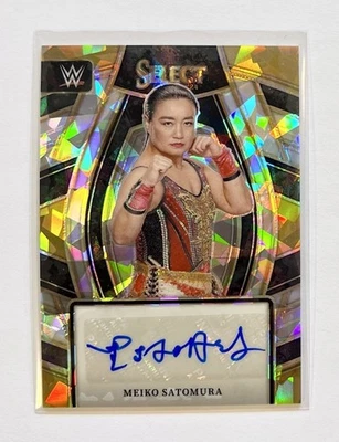 2024 Panini Select WWE Signature Selections Ice Prizm Meiko Satomura Auto - Image 1 of 2
