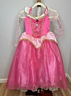 RARO Disney Store Princesa Aurora Bella Durmiente Vestido Disfraz De Lujo Talla S 5/6 Foto 1 de 4
