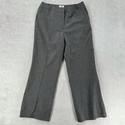 Pantalones Brooks Brothers para mujer 14 gris lana 34X31 Vitale Barberis Canonico Foto 1 de 4