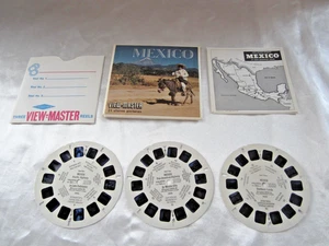 Vintage Sawyer's, Inc. View-Master MEXICO confezione da 3 rulli n. B001 + Brochure - Foto 1 di 15