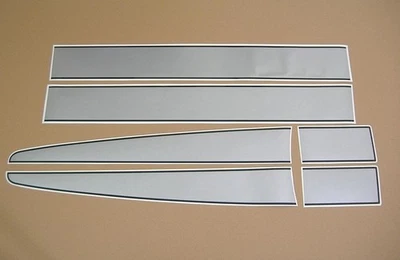 Rayas metálicas plateadas gris/negro para Ferrari 430 Scuderia gráficos carreras f430 Foto 1 de 4