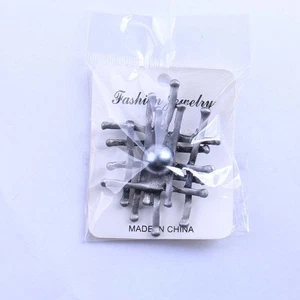 Broche réticulée mode femme broche géométrique - Photo 1/8