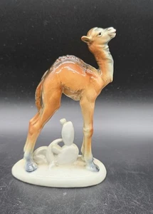 Antigua estatuilla camello Katzhutte Hertwig & Co 6" Alemania - Imagen 1 de 10