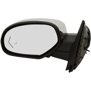 Mirror For 2007-2014 Chevrolet Tahoe Suburban Power-Fold BSD Memory Chrome LH - Picture 1 of 8