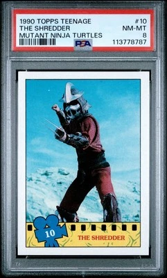 1990 Topps Teenage Mutant Ninja Turtles THE SHREDDER #10 PSA 8! A - Image 1 of 2