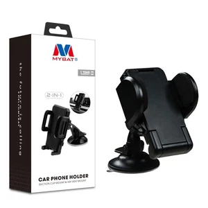 2-in-1 Car Mount Phone Holder Dashboard Suction Mount & Air Vent Phone Holder - Picture 1 of 3