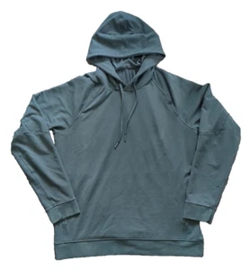 Lululemon City Sweat Pullover Hoodie Mens Large Teal Performance Stretch Gym - Picture 1 of 9