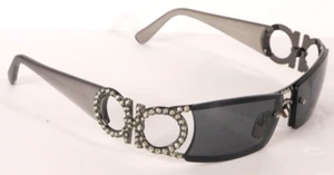 JC Jimmy Swarovski Crystal New York Italy GL708 Grey Black Designer Sunglasses - Picture 1 of 11
