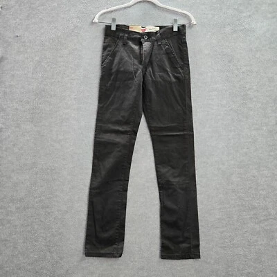 Levi's 510 Boys Jeans 12 Black Super Skinny Fit Graphite Mid Rise Pockets NWT - Image 1 of 4