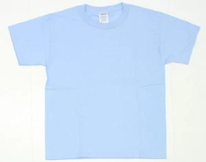 NEW Gildan Ultra Cotton Youth Short Sleeve T-Shirt Tee Blue Small 03173 - Picture 1 of 3