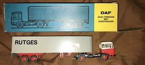 1970's Lion Car #36 DAF 2600 Trekker MET Eurotrailer, Made In Holland, With Box - Picture 1 of 12