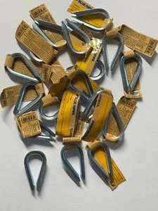 Nuevo Blue Hawk 18 Piezas Paquete 3/16" Cuerda de Alambre Dedales Zinc Chapado #0348307 - Imagen 1 de 4