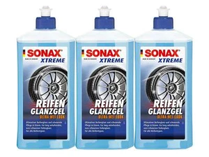3x SONAX 500 ml XTREME Gel Lucido per Pneumatici Lucido Profondo Durevole, Nero Bagnato - Foto 1 di 3
