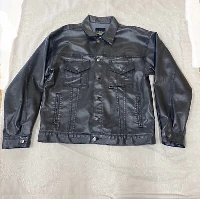 Chaqueta de Camionero Limitada Y2K Vintage Dr Martens Air Wair Encerada Gris Plateado Grande Foto 1 de 4