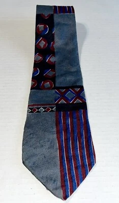 Corbata de cuello para hombre Bugatti seda italiana negra gris roja azul clásica hecha en EE. UU. Foto 1 de 4