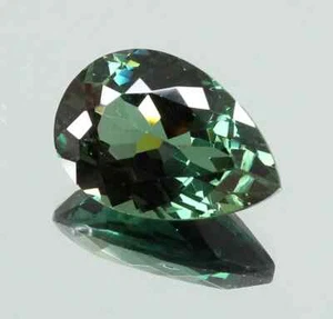 4.35 CT Pear Cut  Natural Green Brazilian Tourmaline Loose Gemstone 11x9 MM. - Picture 1 of 6