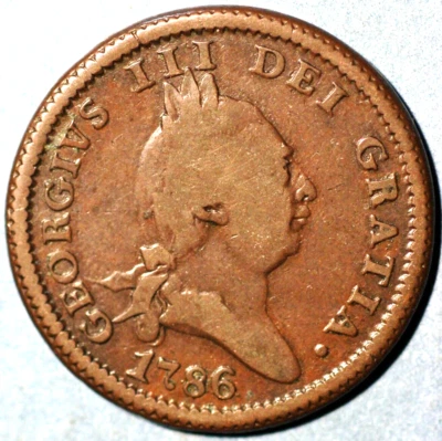 1786 马恩岛便士乔治三世 KM# 9 — 第 1/2 张图片