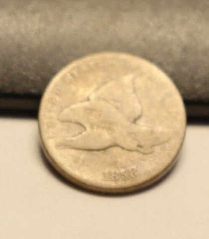 1858 US Flying Eagle Cent 1c G/AG Cover