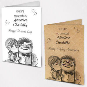 Personalised Wedding Anniversary Valentine’s Day Card Wife Husband 1st 20th 30th
