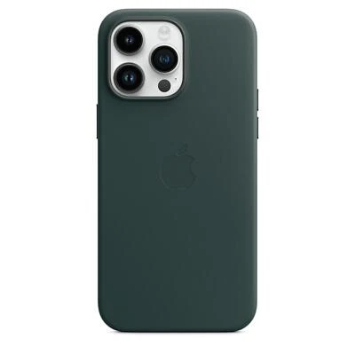 Originale/Ufficiale Apple IPHONE 14 Pro Max Pelle Custodia - Forest Verde - - Immagine 1 di 4