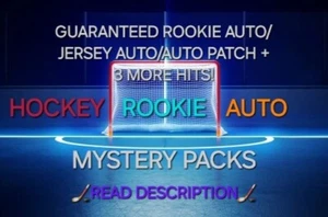 Hockey Rookie Card Auto Mystery Packs 🔥 *READ* Each Mystery Pack Is Guaranteed - Bild 1 von 3