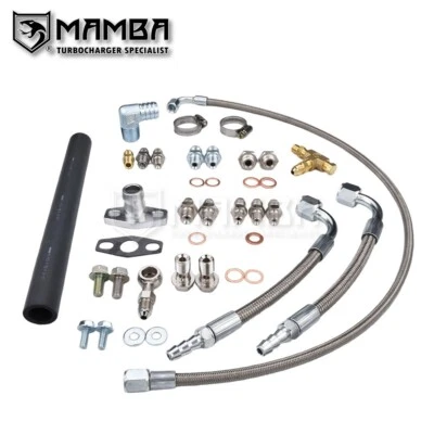 MAMBA Universal Turbo Oil & Water Line For BorgWarner K03 K04 B03 B03G EFR - Image 1 of 4