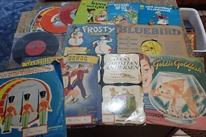 Vintage Children's Record Collection Lot of 14 Most Peter Pan Golden 7" & 12" - Picture 1 of 17